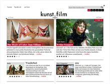 Tablet Screenshot of kunstundfilm.de